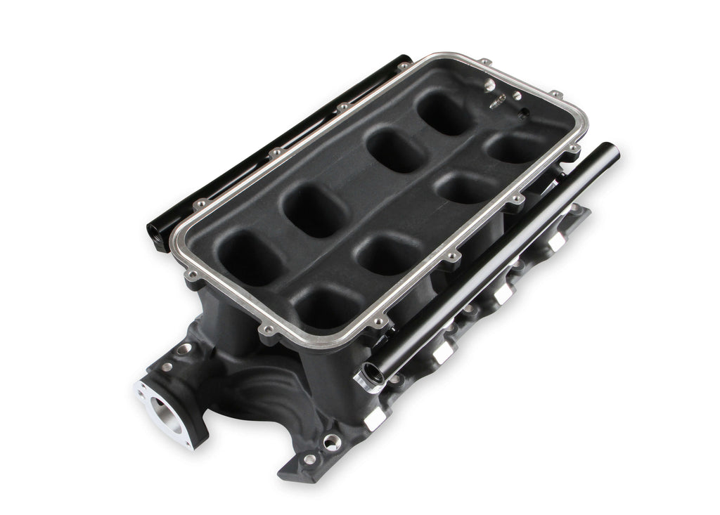 8.2" SBF Ford Hi-Ram EFI Manifold with Side Mount Top-Black