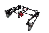 Long wheelbase, single adjustable shocks, 200 lb. springs