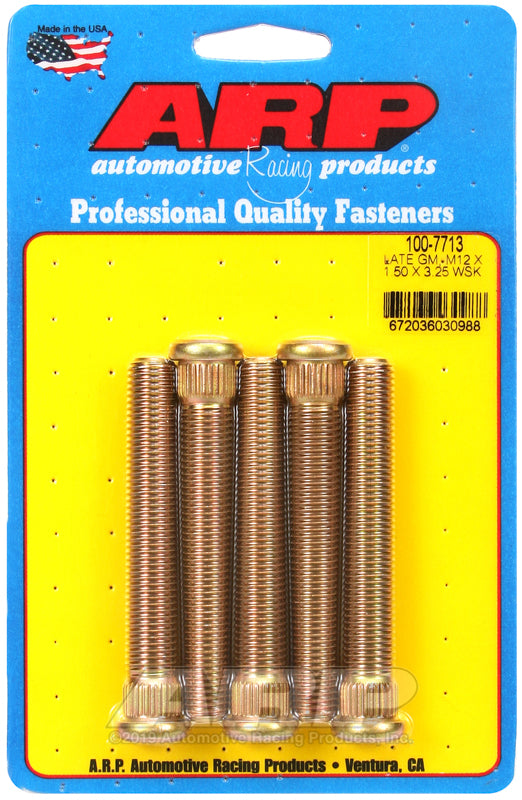Wheel Stud M12x1.50 - 3.25" Long