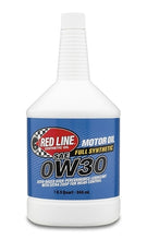 Load image into Gallery viewer, SAE 0W30 Synthetic Motor Oil 1 Quart Red Line Oil