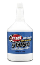 Load image into Gallery viewer, 5W50 Synthetic Motor Oil 1 Quart Red Line Oil
