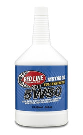5W50 Synthetic Motor Oil 1 Quart Red Line Oil