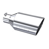 Tip. 8in. O.D.. Rolled End. 4in. inlet 18in. in length. T304 Stainless Steel.