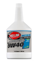 Load image into Gallery viewer, 5W40 Synthetic Motor Oil Professional Series 1 Quart Red Line Oil