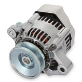 100% NEW, POLISHED, 1-WIRE MINI ALTERNATOR, GM 50 AMP.