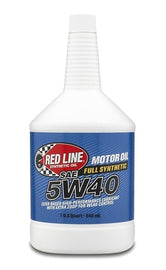 5W40 Synthetic Motor Oil 1 Quart Red Line Oil