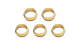 Pack of 5, Brass Olive Inserts; Size 3/8