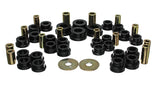 Control Arm Bushing Set; Black; Rear; Performance Polyurethane;
