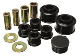 Control Arm Bushing Set; Black; Front;