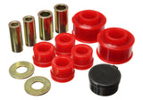 Control Arm Bushing Set; Red; Front;