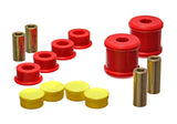 Trailing Arm Bushing Set; Red; Rear; Performance Polyurethane;