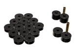 Body Cab Mount Set; Black; Performance Polyurethane;