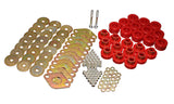 Body Mount Set; Red; Includes Hardware;