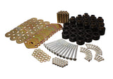 Body Mount Set; Black; 1 in. Lift; Includes Hardware;