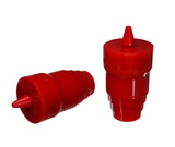 Tailgate Spare Tire Bumper Set; Red;