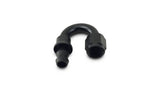 Push-On 180 Degree Hose End Elbow Fitting; Hose Size: -12AN