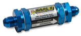 Fuel Filter w/ Screen Type Element - 85 Micron - 8 AN Male Inlet & Outlet - Blue