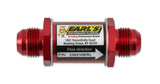 Fuel Filter w/ Screen Type Element - 85 Micron - 10 AN Male Inlet & Outlet - Red