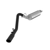 2.5in. Cat-Back. Single Side. Black Coated Aluminized Steel.