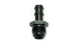 Male AN to Hose Barb Straight Adapter Fitting; Size: -10AN Hose Size: 1/2