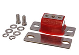 Transmission Mount; Red; Chrome Finish; Performance Polyurethane;