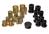 Control Arm Bushing Set; Black; Front; 1 3/8 in. OD; Performance Polyurethane;