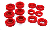 Body Mount Set; Red; Bushings Only;