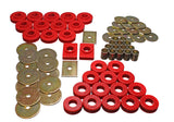 Body Mount Set; Red; Performance Polyurethane;