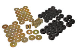 Body Mount Set; Black; Performance Polyurethane;