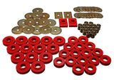 Body Mount Set; Red; Performance Polyurethane;