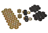 Body Mount Set; Black; Performance Polyurethane;