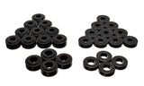 Body Mount Set; Black; Performance Polyurethane;