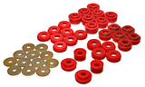 Body Mount Set; Red; Performance Polyurethane;