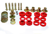 Body Mount Set; Red; Performance Polyurethane;