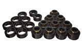 Body Cab Mount Set; Black; Performance Polyurethane;