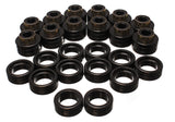 Body Cab Mount Set; Black; Performance Polyurethane;