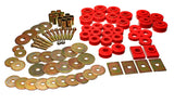 Body Mount Set; Red; Performance Polyurethane;