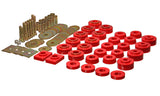 Body Mount Set; Red; Performance Polyurethane;