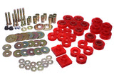 Body Mount Set; Red; Performance Polyurethane: Incl Hardware;
