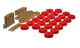 Body Mount Set; Red; Performance Polyurethane;