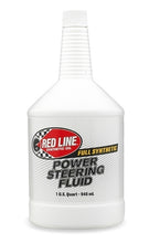 Load image into Gallery viewer, Power Steering Fluid Synthetic 1 Quart Red Line Oil
