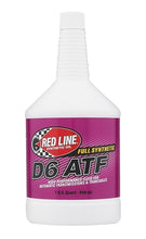 Load image into Gallery viewer, Transmission Oil D6 ATF Synthetic 1 Quart Red Line Oil