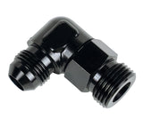 Aluminum Swivel Fitting 90° 7/8-14 UNF x -8AN Male