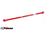 UMI tubular panhard bar boosts rear stability with on-car adjustability.