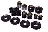 Control Arm Bushing Set; Black; Rear; Performance Polyurethane;