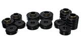 Body Cab Mount Set; Black; Performance Polyurethane;