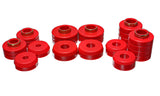 Body Cab Mount Set; Red; Performance Polyurethane;