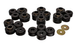 Body Cab Mount Set; Black; Performance Polyurethane;