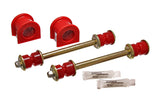 Sway Bar Bushing Set; Red; Front; Bar Dia. 34mm; Performance Polyurethane;