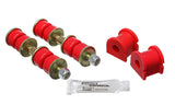 Sway Bar Bushing Set; Red; Rear; Bar Dia. 13mm; Performance Polyurethane;